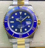 (JVS) Swiss Grade Rolex Submariner 41mm JVS Factory swiss 3235 Wrist 2-Tone Blue Dial